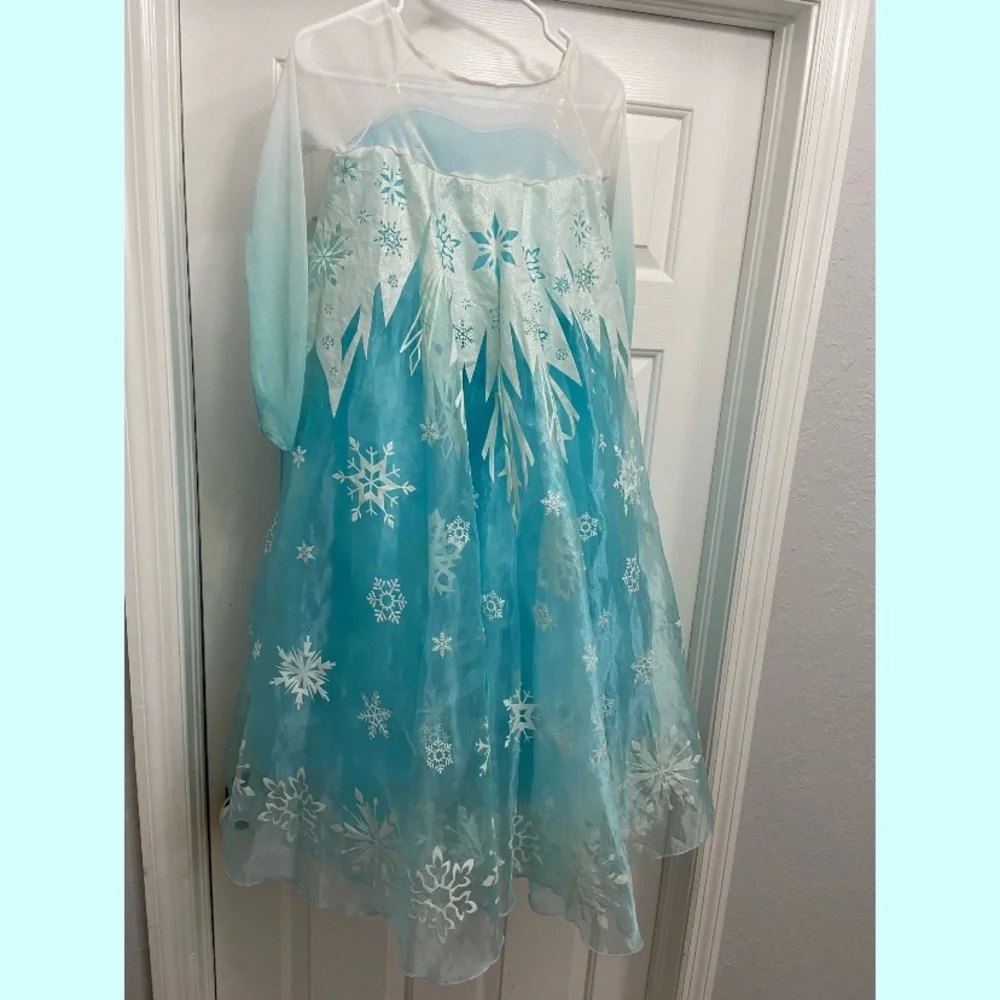 Girls Blue Snow Princess Costume Dress - Brand: